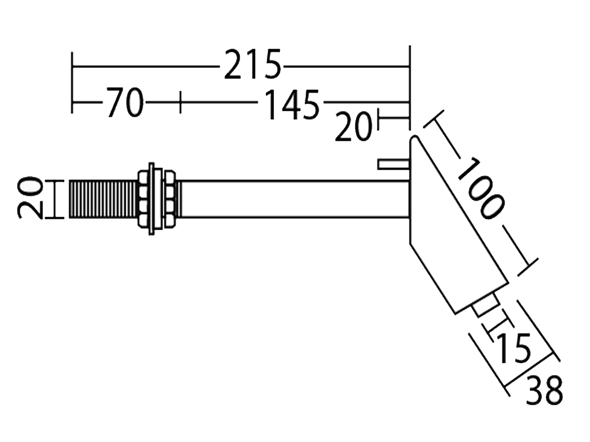 CSH-81 Vandal Proof Shower Head Dimension