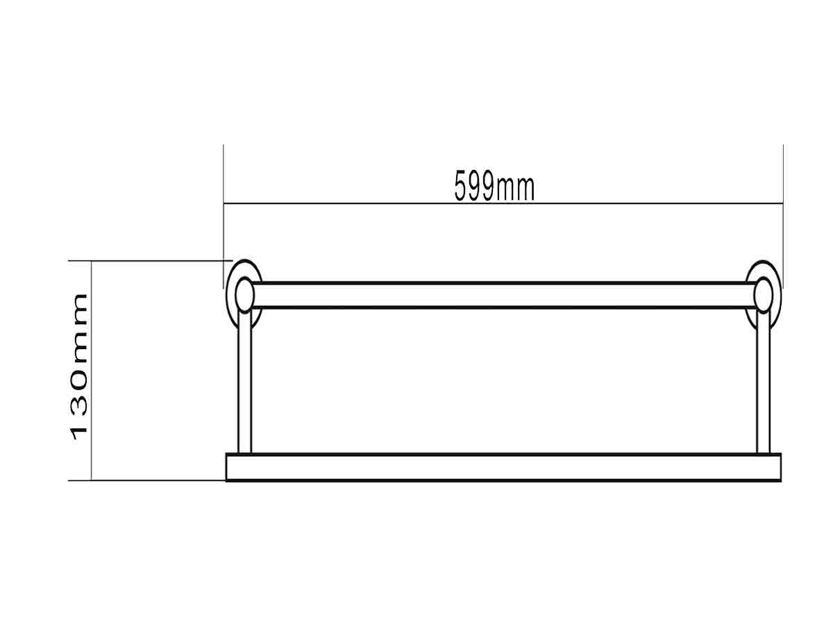 3402 Towel Rack With Bar Dimension