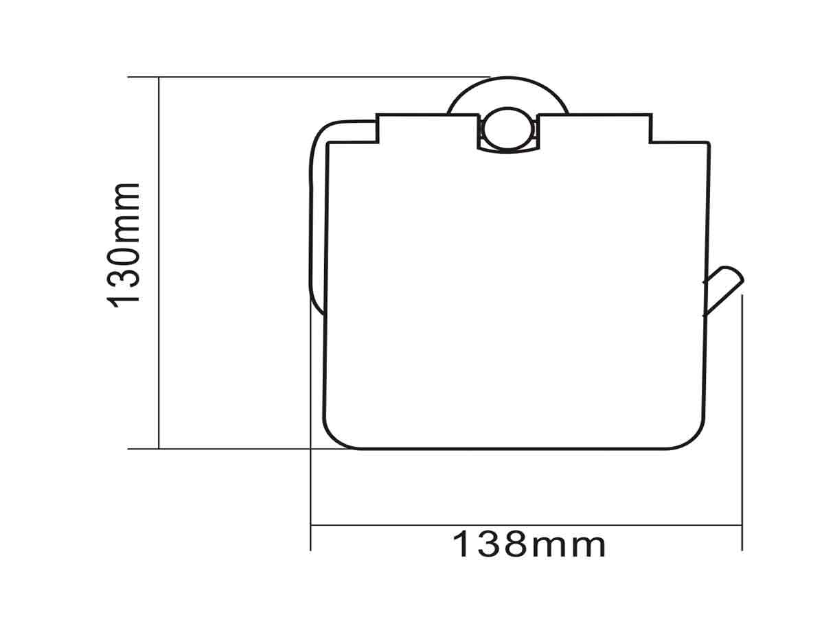 3407 Toilet Paper Holder Dimension