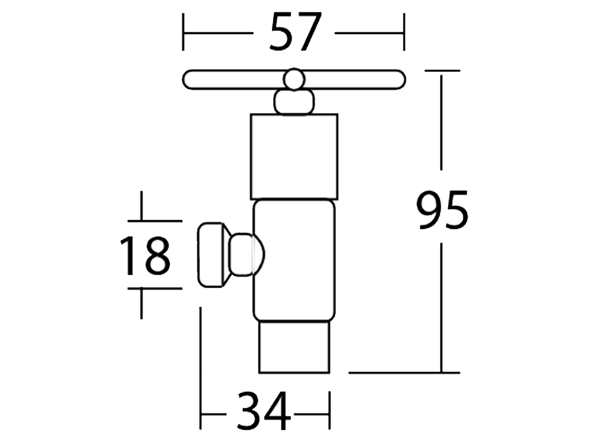 33007-C1 Angle Valve Dimension