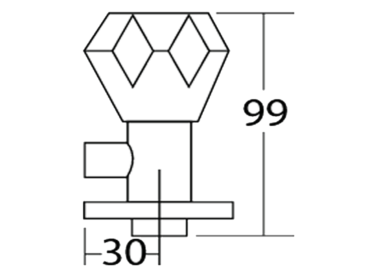 33007-R1 Angle Valve Dimension