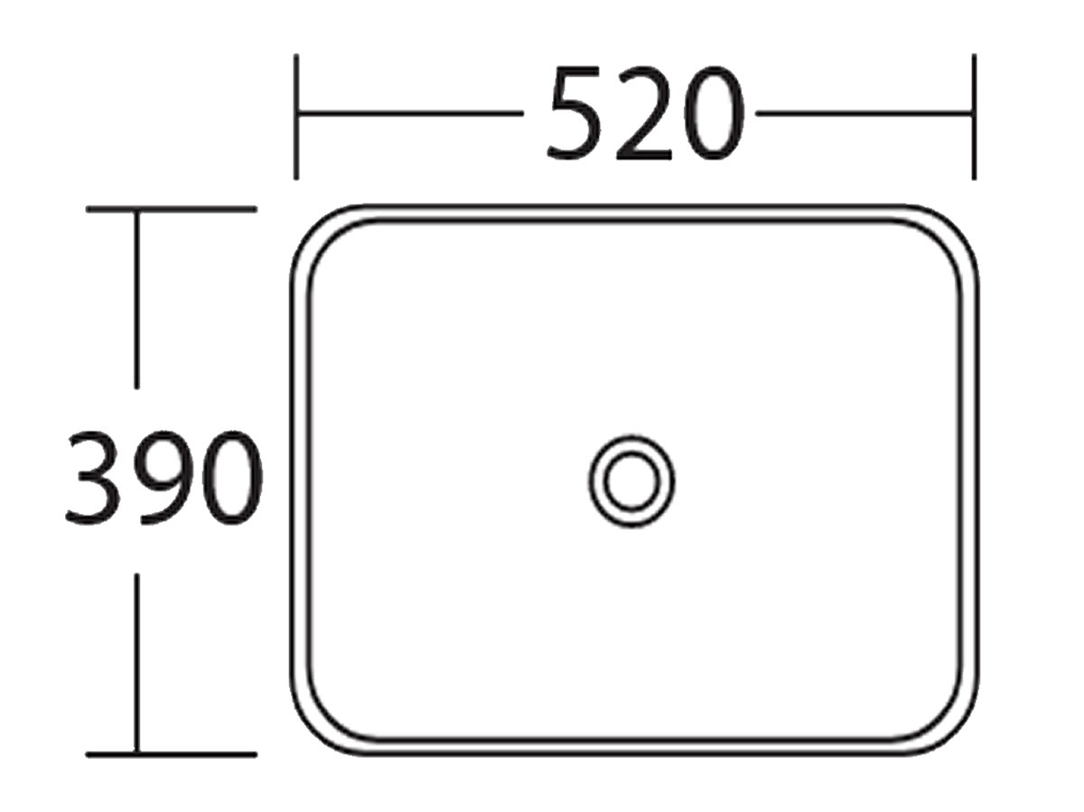 WB-418 Under Counter Basin Dimension