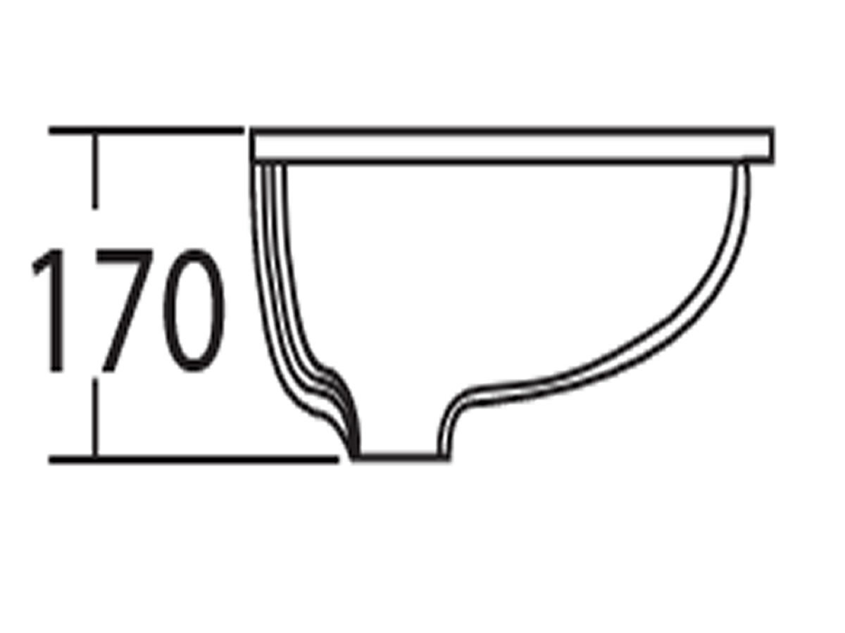 WB-418 Under Counter Basin Dimension B