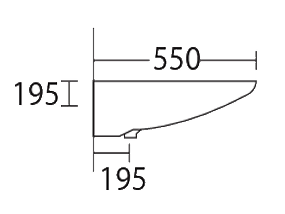 WB-7464 Handicapped Basin Dimension