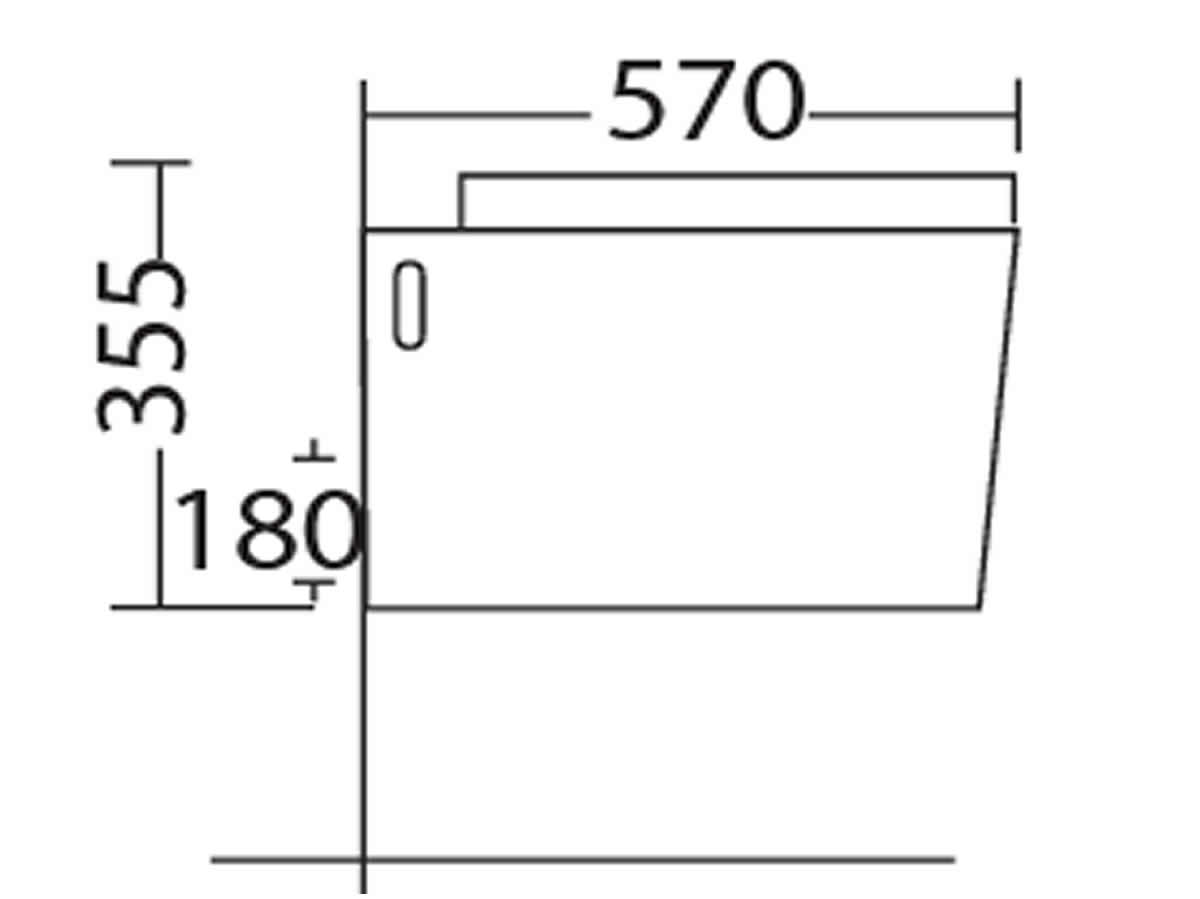 WC-314P Water Closet Pan Dimension
