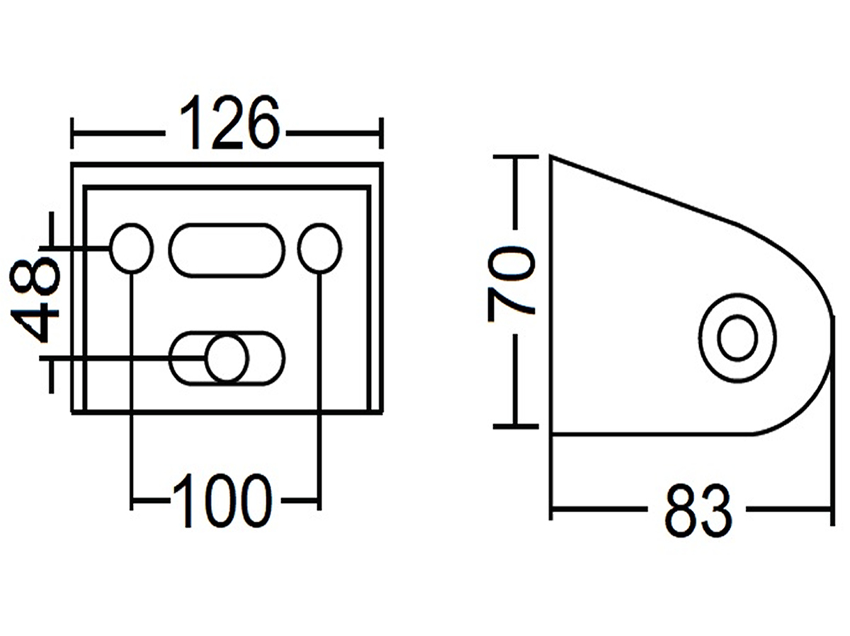 PH-0804 Toilet Paper Holder Dimension