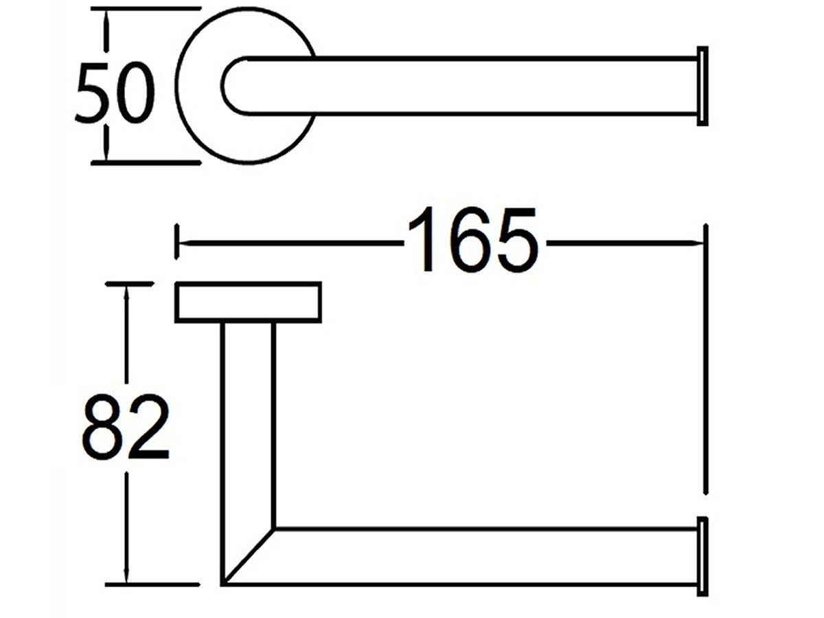 PH-5207 Toilet Paper Holder Dimension