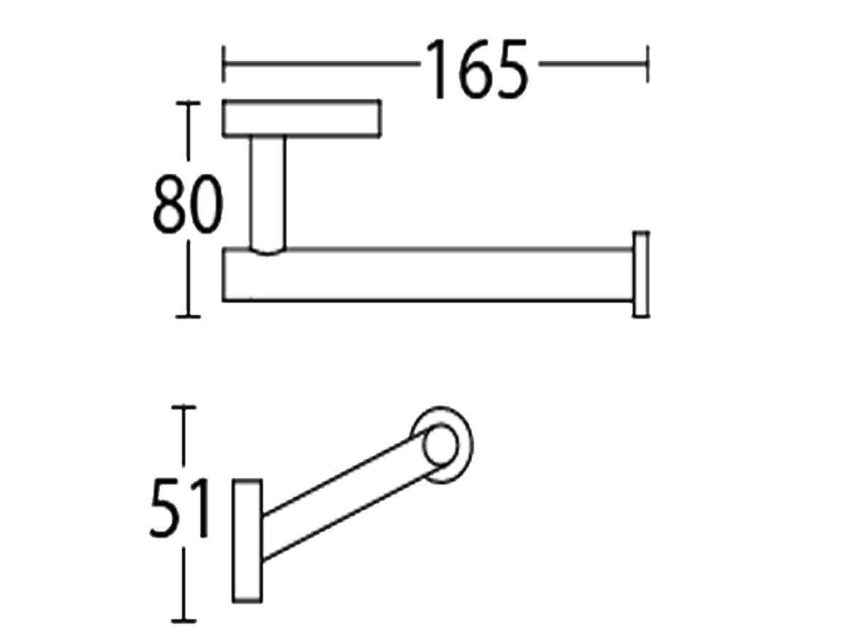 PH-96807 Toilet Paper Holder Dimension