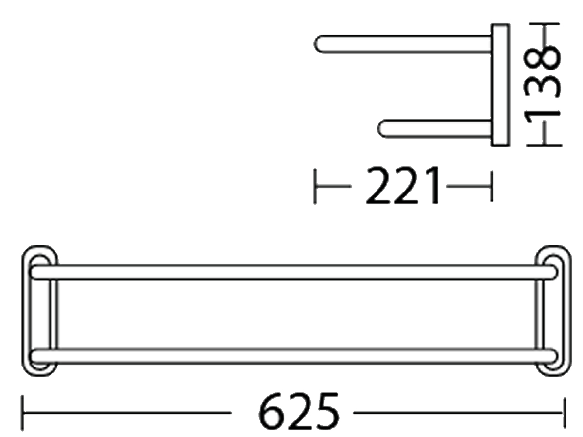 V-14 Towel Holder Dimension
