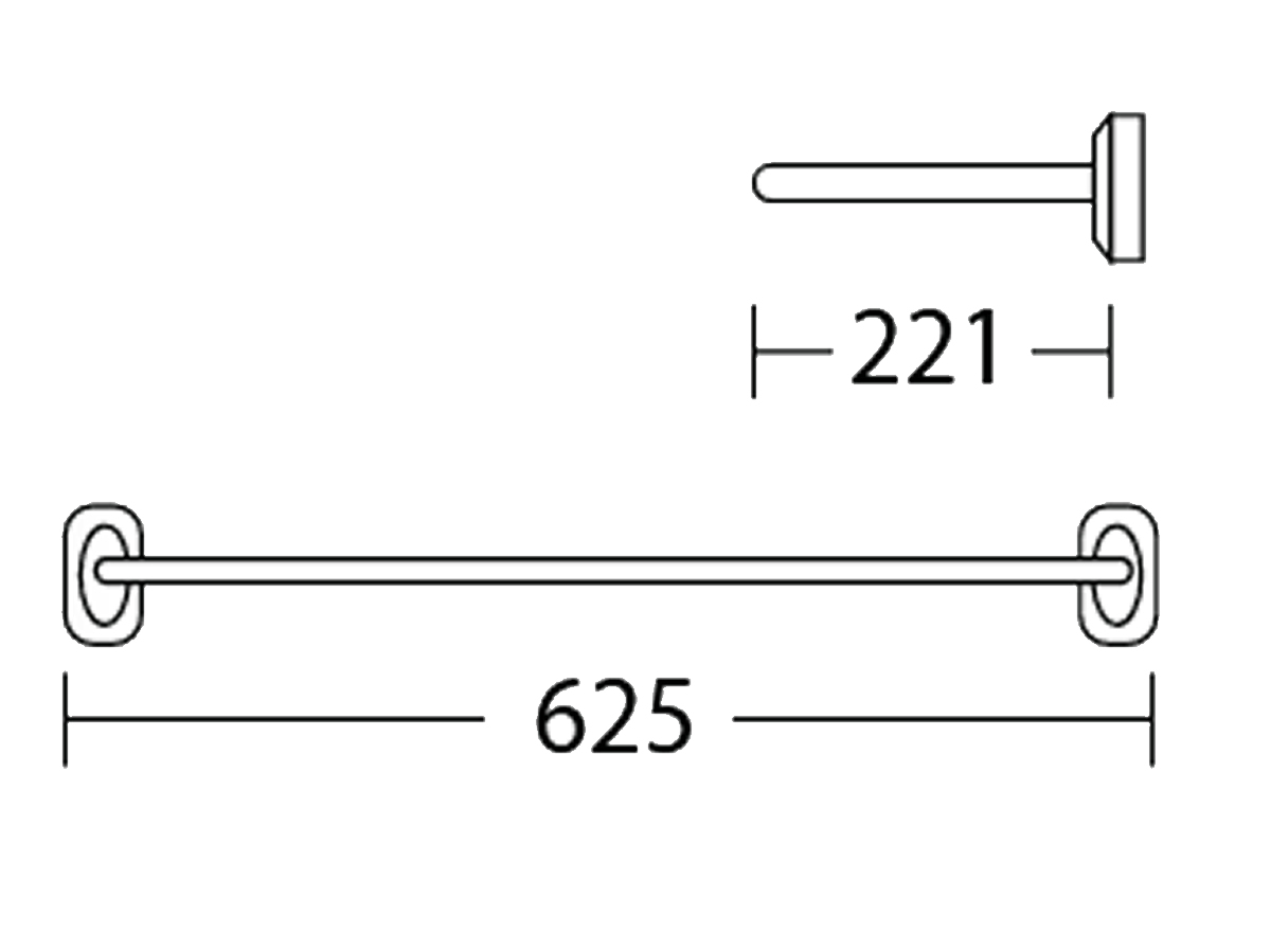 V-162 Towel Holder Dimension