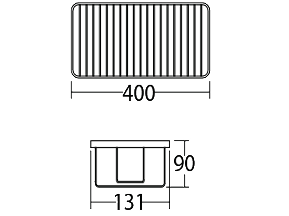 V-32001 Screw To Wall Basket Dimension