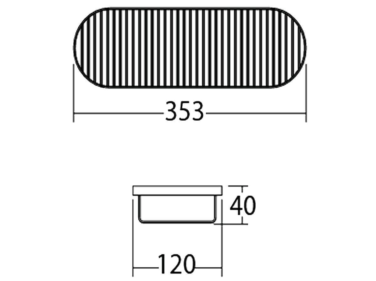 V-32002 Screw To Wall Basket Dimension