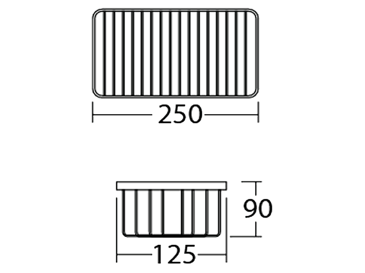V-32007 Screw To Wall Basket Dimension