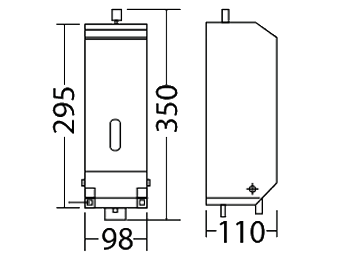 V-917 Soap Dispenser Dimension